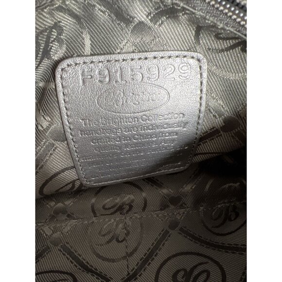 BRIGHTON Green Patent Leather Croc-Embossed Crossbody Bag W/Heart Charm - Picture 7 of 10